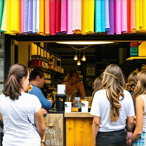 Madison Business Engaging with Community Madison business owner interacting with community members at a local event