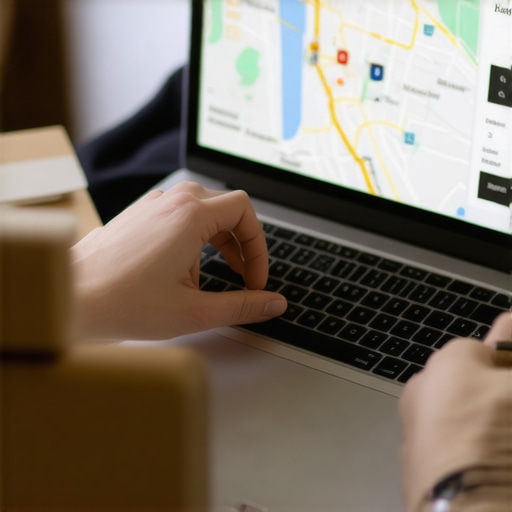 Business owner optimizing Google My Business profile in Madison