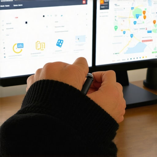 Person analyzing local SEO data on a laptop for Madison area