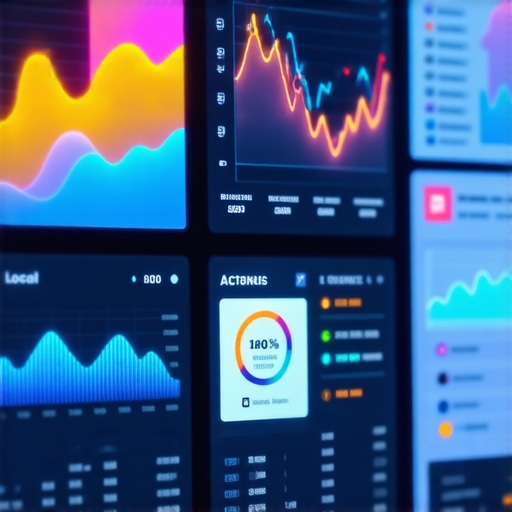 A digital dashboard showing Madison local SEO analytics and metrics.