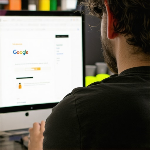 Optimizing GMB Profile in Madison Business owner working on Google My Business profile for Madison shop