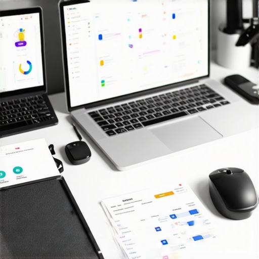 Screens displaying SEO analytics and local citation management on multiple devices.