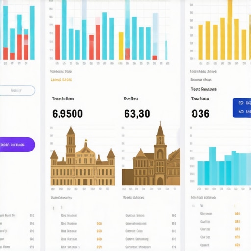 Digital analytics screen displaying Madison local SEO performance metrics